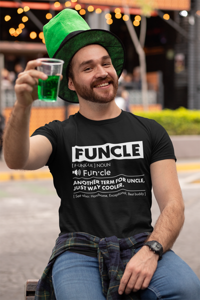 Comfiv Funcle Shirt for Men Best Uncle Shirt Ever Cool Funny Tshirt