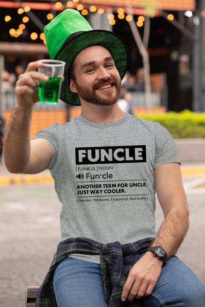 Comfiv Funcle Shirt for Men Best Uncle Shirt Ever Cool Funny Tshirt