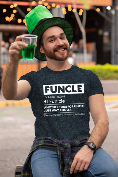 Comfiv Funcle Shirt for Men Best Uncle Shirt Ever Cool Funny Tshirt