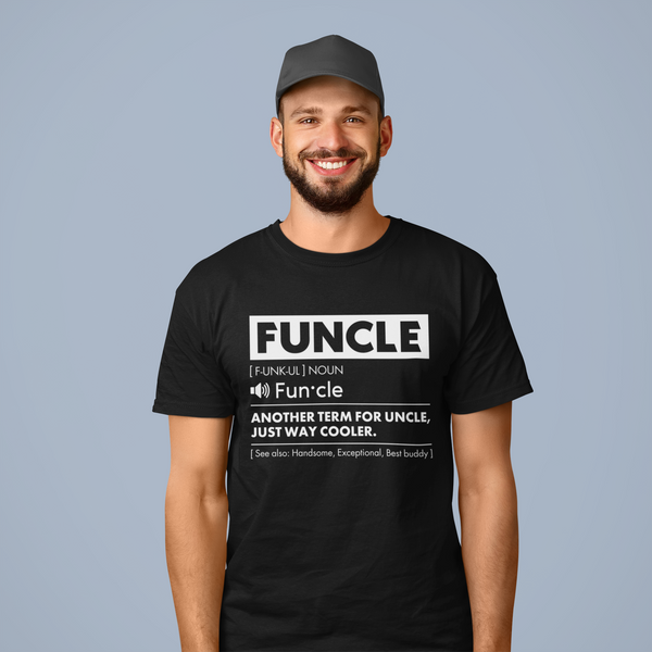 Comfiv Funcle Shirt for Men Best Uncle Shirt Ever Cool Funny Tshirt