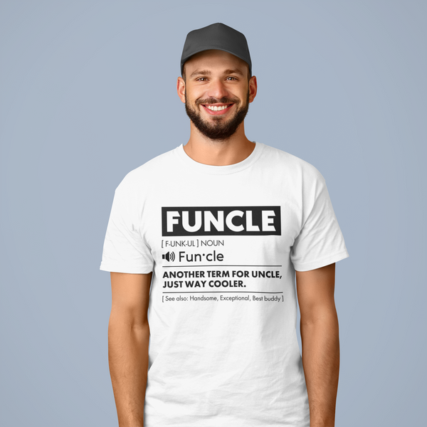 Comfiv Funcle Shirt for Men Best Uncle Shirt Ever Cool Funny Tshirt