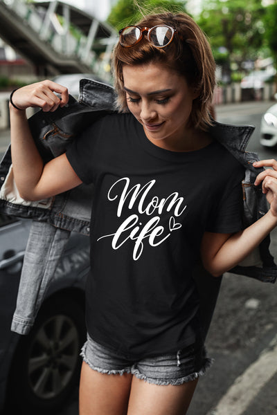 mom Life Shirts for Women Mothers Day Shirt boy Girl Mama Gifts Mode Cool Graphic