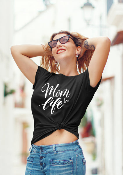 mom Life Shirts for Women Mothers Day Shirt boy Girl Mama Gifts Mode Cool Graphic