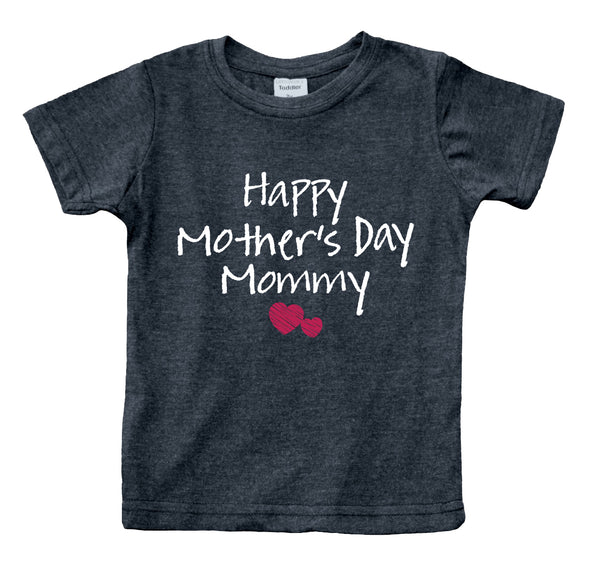 Happy Mothers Day Mommy boy Girl Outfit Shirts First from Baby