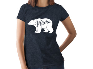 Mama Bear Shirt for Women Best mom Shirts with Sayings Cool Mothers Day Casual tee