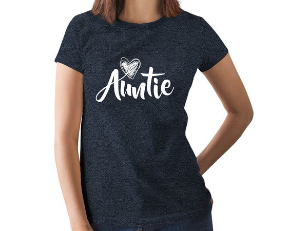 Auntie Shirt for Women Tops Aunt Gifts Shirts Cool Blessed Best Casual Graphic tee