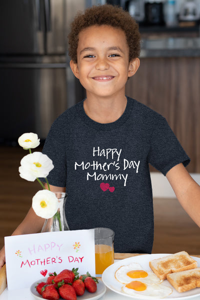 Happy Mothers Day Mommy boy Girl Outfit Shirts First from Baby