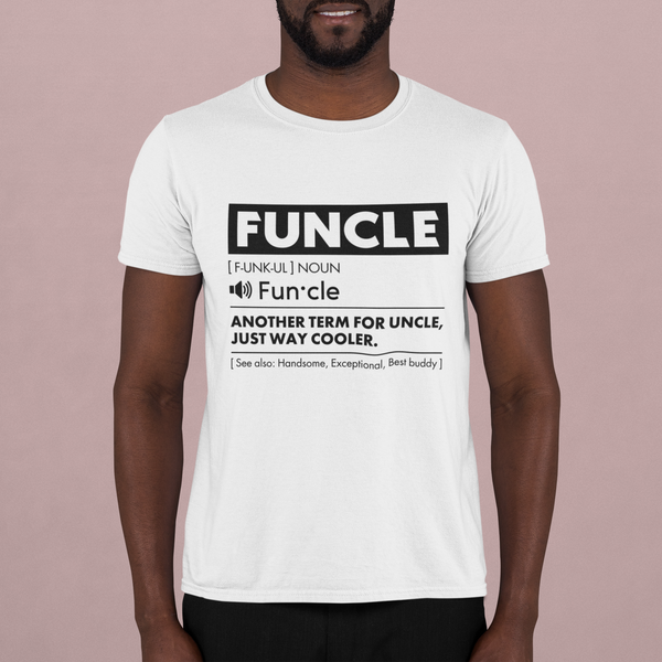 Comfiv Funcle Shirt for Men Best Uncle Shirt Ever Cool Funny Tshirt