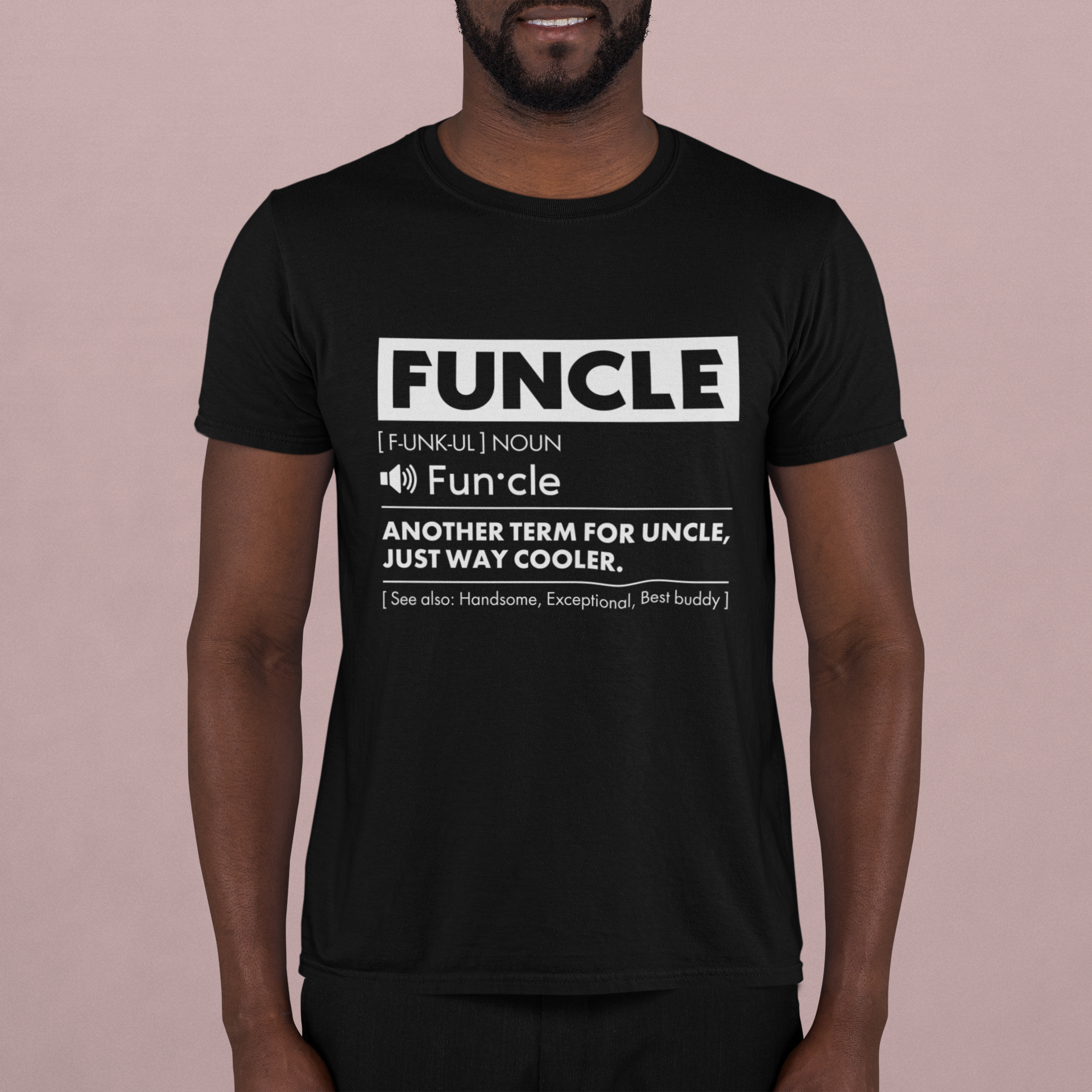 Comfiv Funcle Shirt for Men Best Uncle Shirt Ever Cool Funny Tshirt