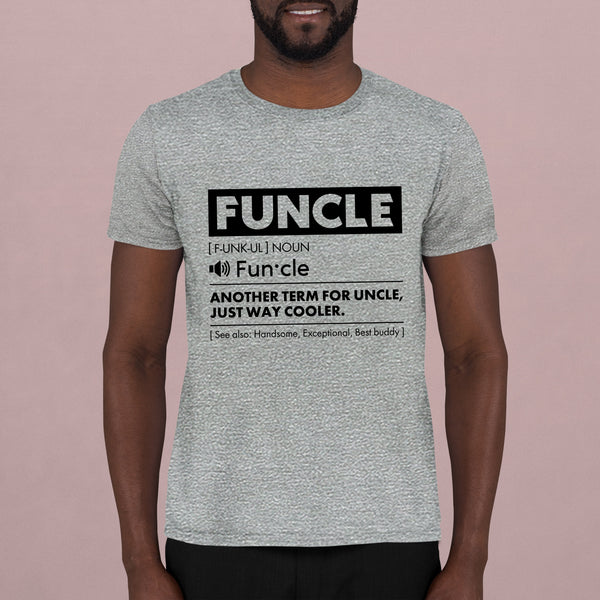 Comfiv Funcle Shirt for Men Best Uncle Shirt Ever Cool Funny Tshirt