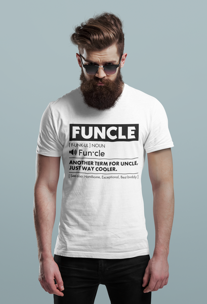 Comfiv Funcle Shirt for Men Best Uncle Shirt Ever Cool Funny Tshirt