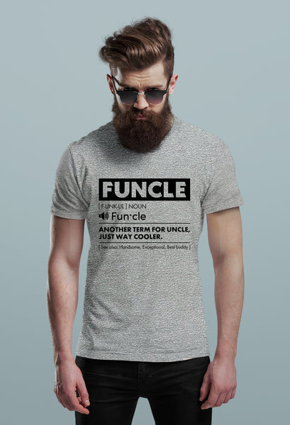 Comfiv Funcle Shirt for Men Best Uncle Shirt Ever Cool Funny Tshirt