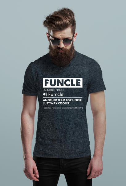 Comfiv Funcle Shirt for Men Best Uncle Shirt Ever Cool Funny Tshirt