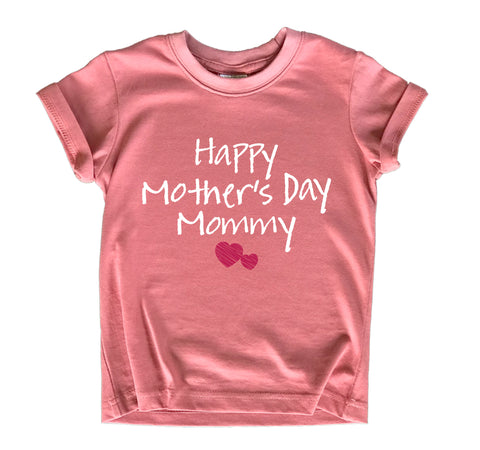 Happy Mothers Day Mommy boy Girl Outfit Shirts First from Baby