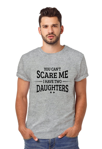 Comfiv You Can't Scare me i Have Two Daughters Funny Gifts for dad Daddy Father Men Shirt