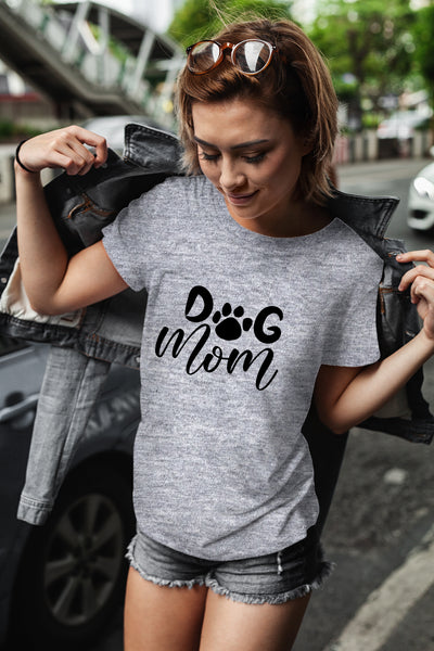 Dog mom Gifts for Women Shirt pet Lovers Owner Fur Funny Graphic paw Print tees