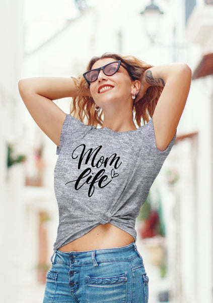 mom Life Shirts for Women Mothers Day Shirt boy Girl Mama Gifts Mode Cool Graphic