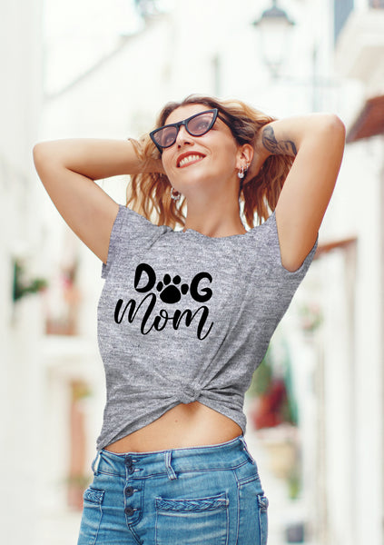 Dog mom Gifts for Women Shirt pet Lovers Owner Fur Funny Graphic paw Print tees