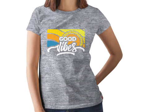 Good Vibes Shirt Women top Graphic tee Girls Casual Funny Cute Sayings Tshirt