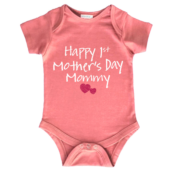 first mothers day baby boy girl outfit happy 1st mother's day mommy bodysuit gifts