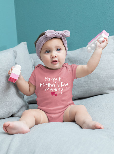 first mothers day baby boy girl outfit happy 1st mother's day mommy bodysuit gifts