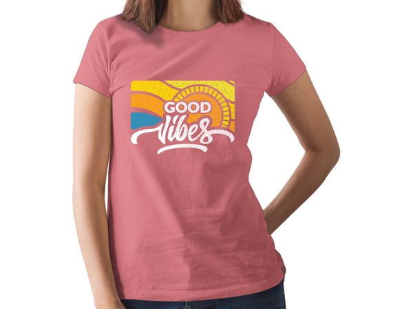 Good Vibes Shirt Women top Graphic tee Girls Casual Funny Cute Sayings Tshirt