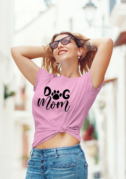 Dog mom Gifts for Women Shirt pet Lovers Owner Fur Funny Graphic paw Print tees