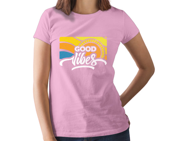 Good Vibes Shirt Women top Graphic tee Girls Casual Funny Cute Sayings Tshirt