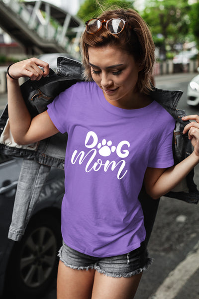 Dog mom Gifts for Women Shirt pet Lovers Owner Fur Funny Graphic paw Print tees