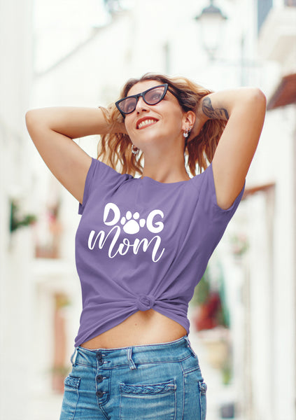 Dog mom Gifts for Women Shirt pet Lovers Owner Fur Funny Graphic paw Print tees