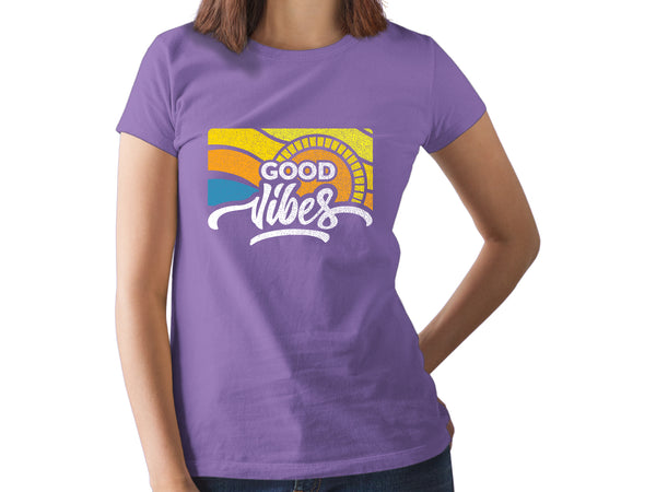 Good Vibes Shirt Women top Graphic tee Girls Casual Funny Cute Sayings Tshirt