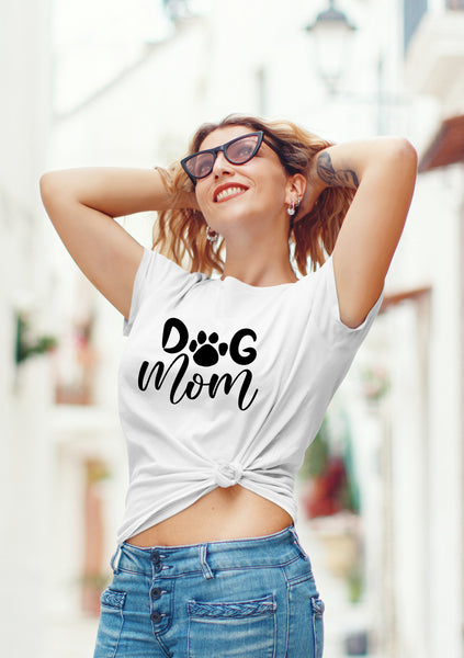 Dog mom Gifts for Women Shirt pet Lovers Owner Fur Funny Graphic paw Print tees