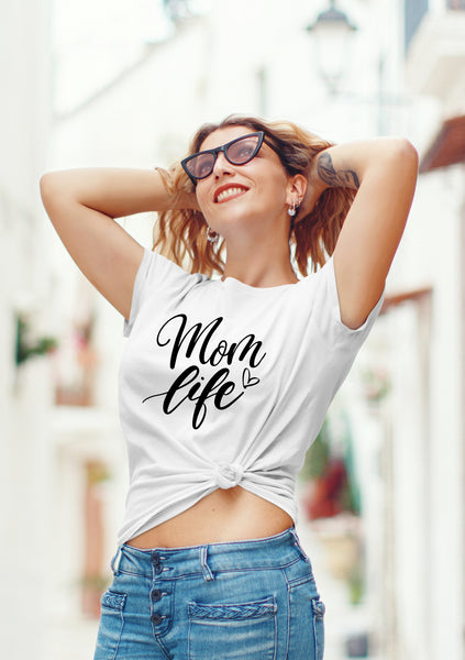 mom Life Shirts for Women Mothers Day Shirt boy Girl Mama Gifts Mode Cool Graphic